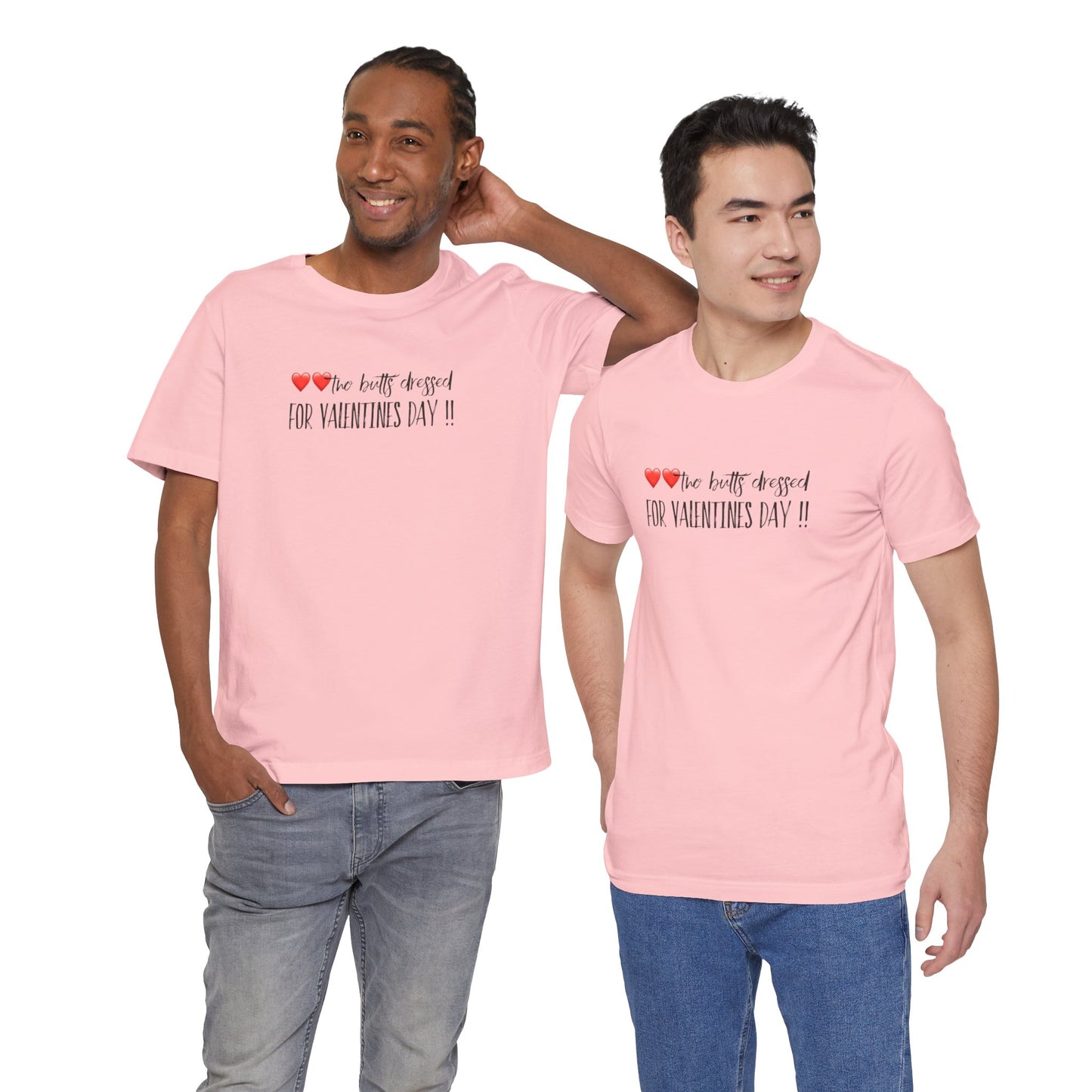 Valentine’s Day Tee - "Two Hearts Dressed For Valentine’s Day"