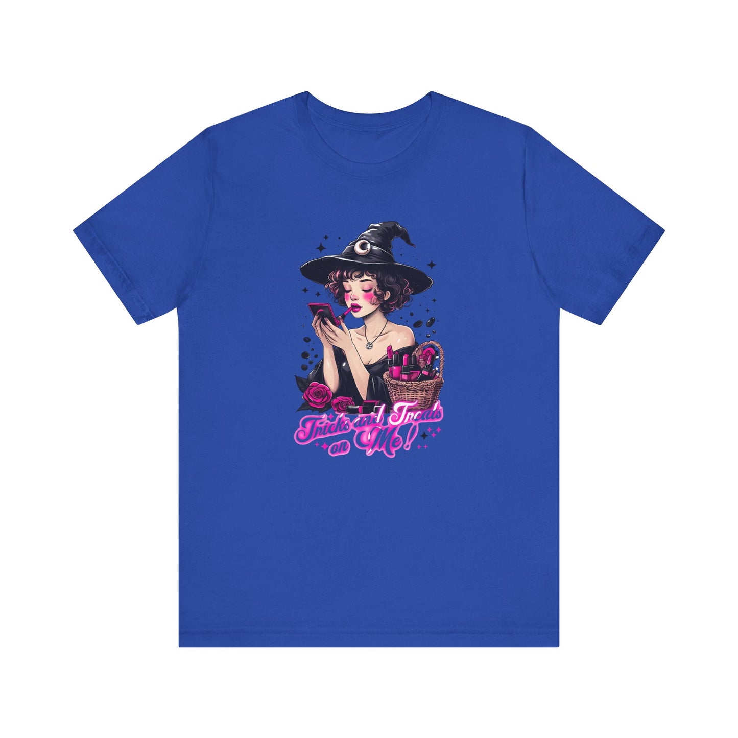 Tricks and Treats on me! Halloween Pink Tease tee shirt