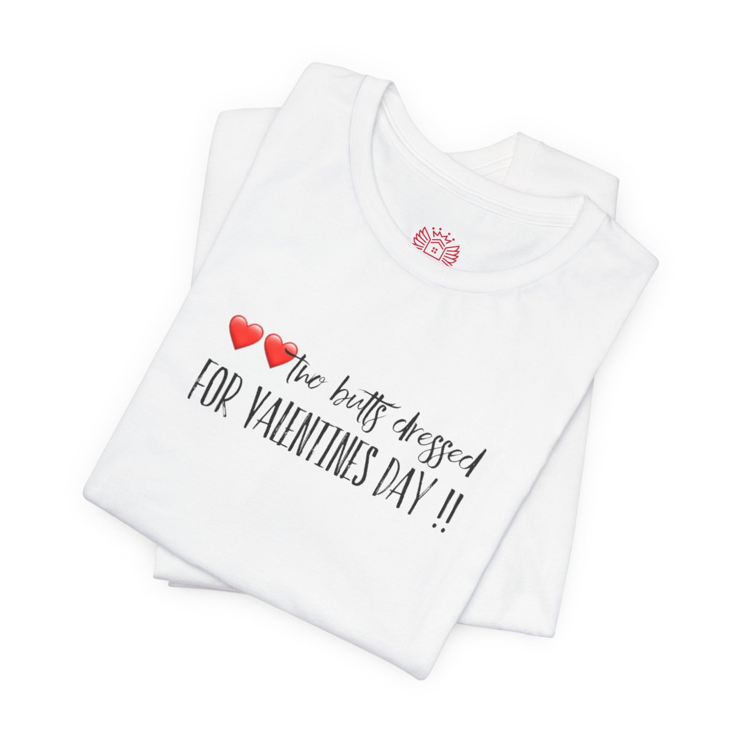 Valentine’s Day Tee - "Two Hearts Dressed For Valentine’s Day"