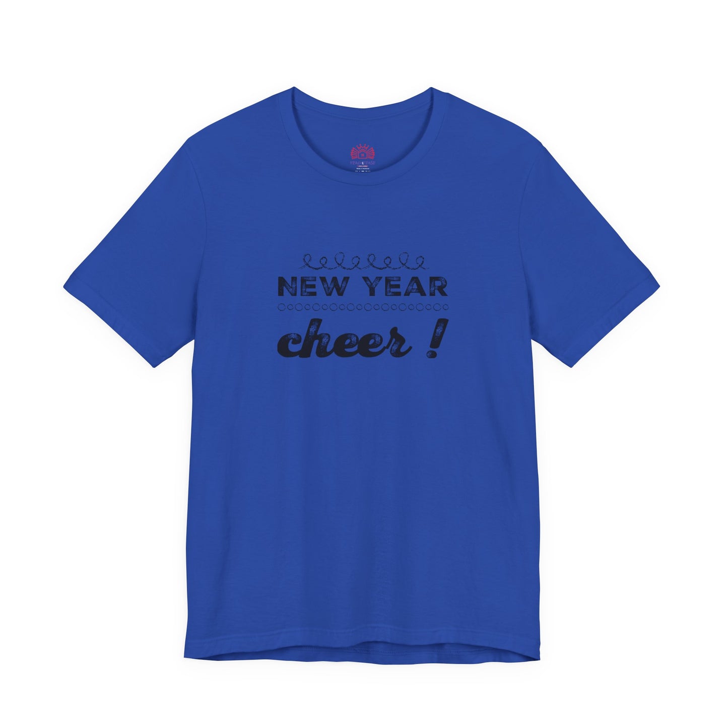 New Year Cheer T-Shirt — Retro Script Holiday Celebration Tee