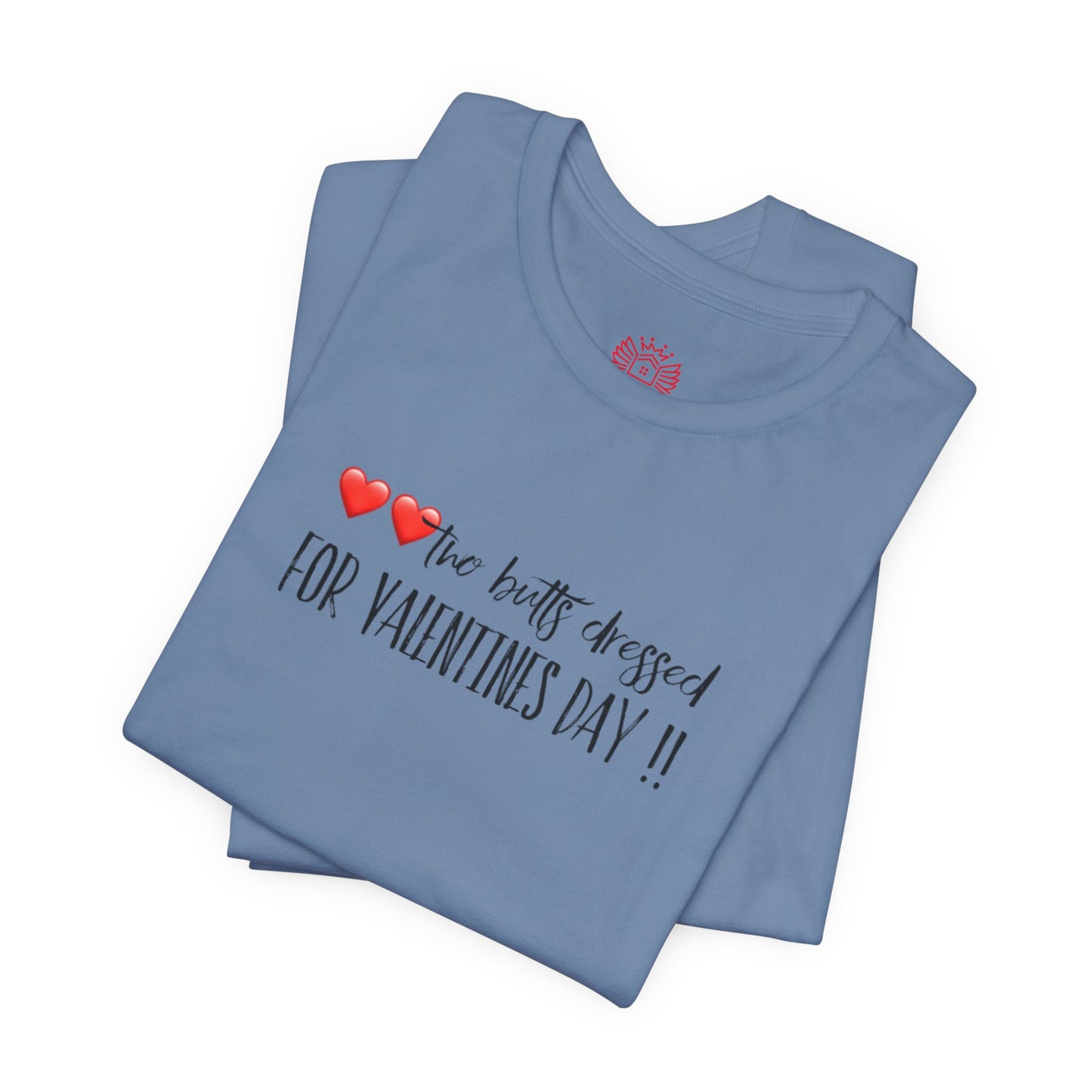 Valentine’s Day Tee - "Two Hearts Dressed For Valentine’s Day"