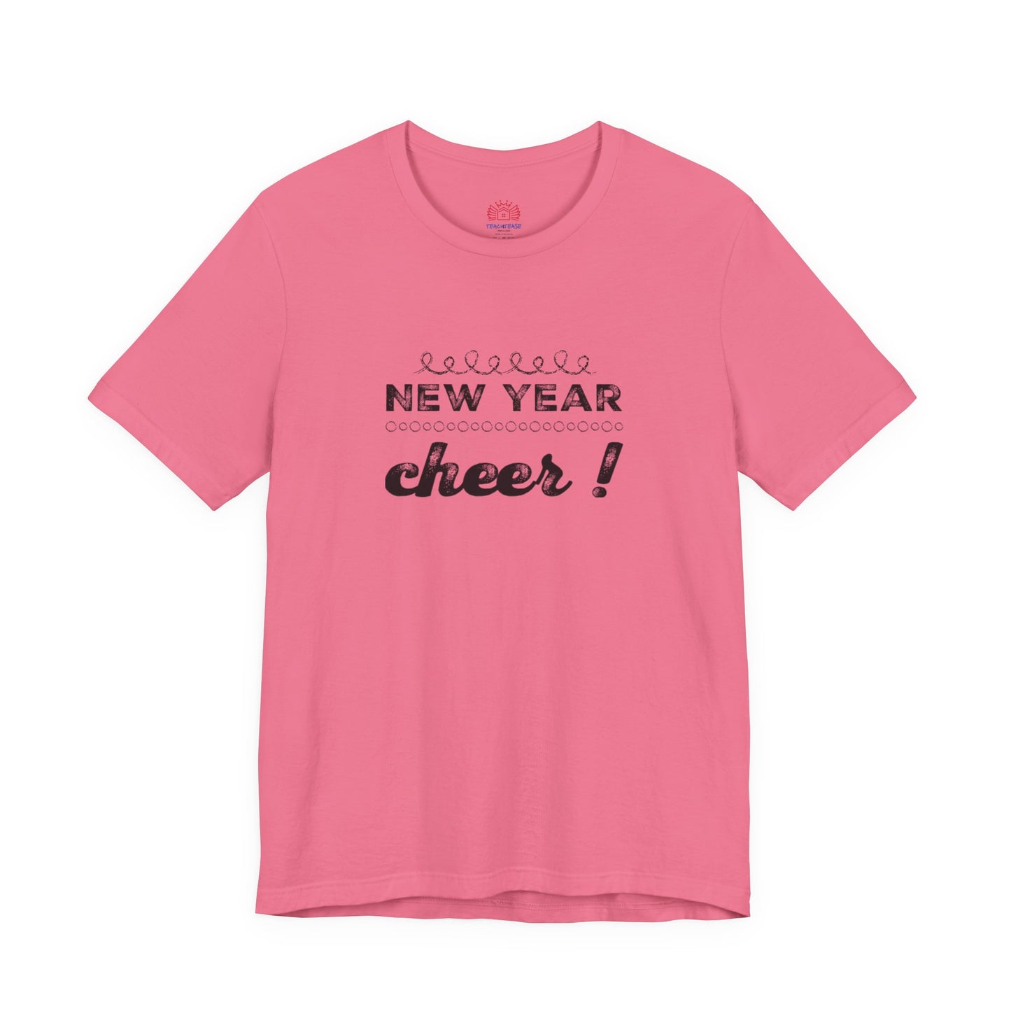 New Year Cheer T-Shirt — Retro Script Holiday Celebration Tee
