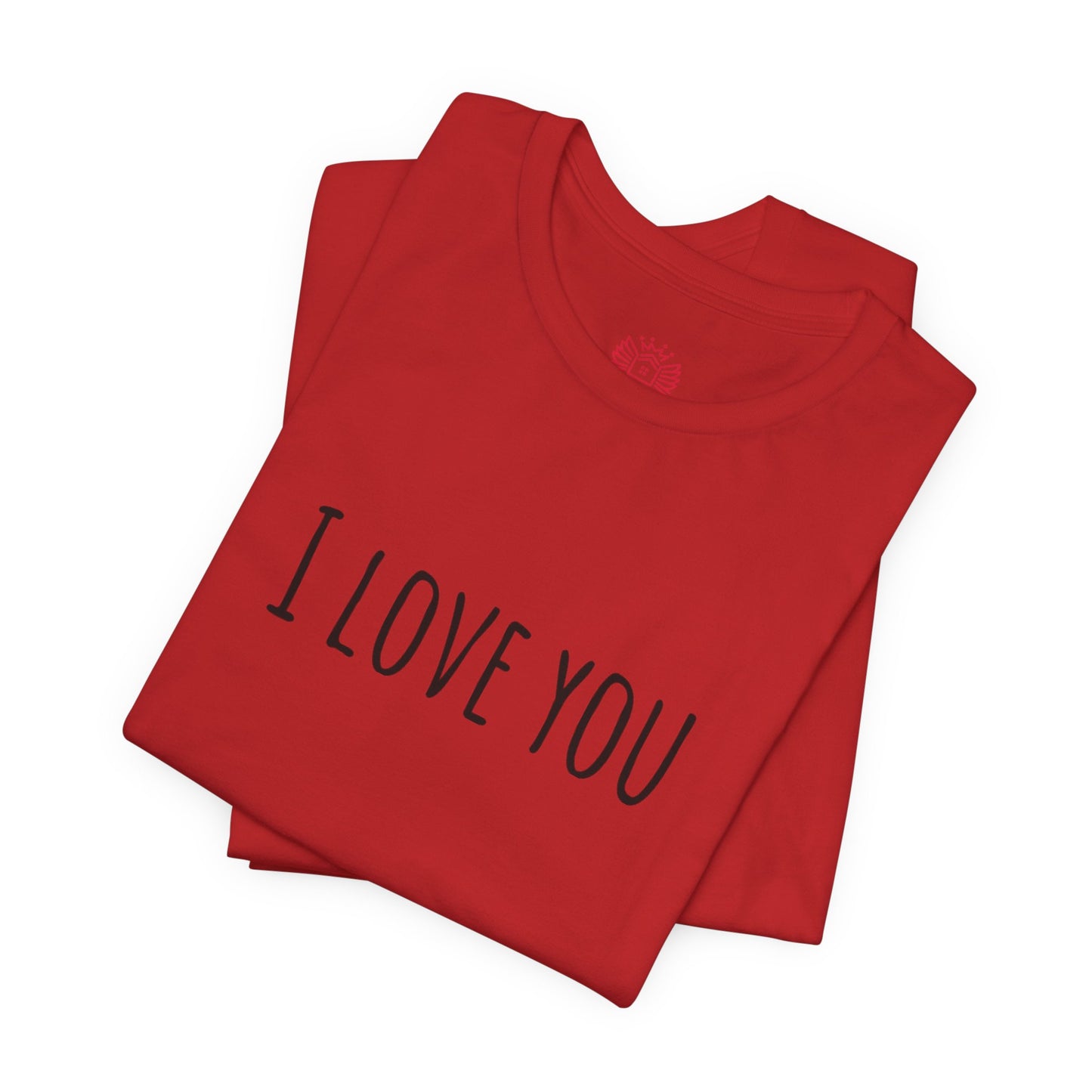 I Love You Tee — Minimalist Love Graphic Shirt