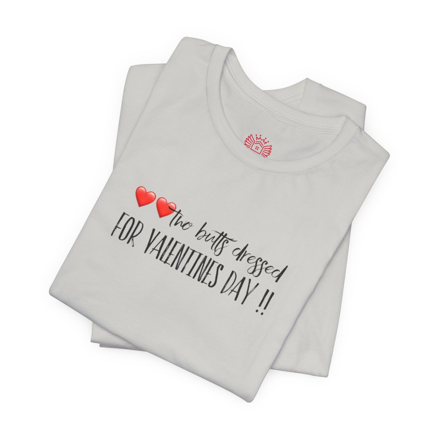 Valentine’s Day Tee - "Two Hearts Dressed For Valentine’s Day"