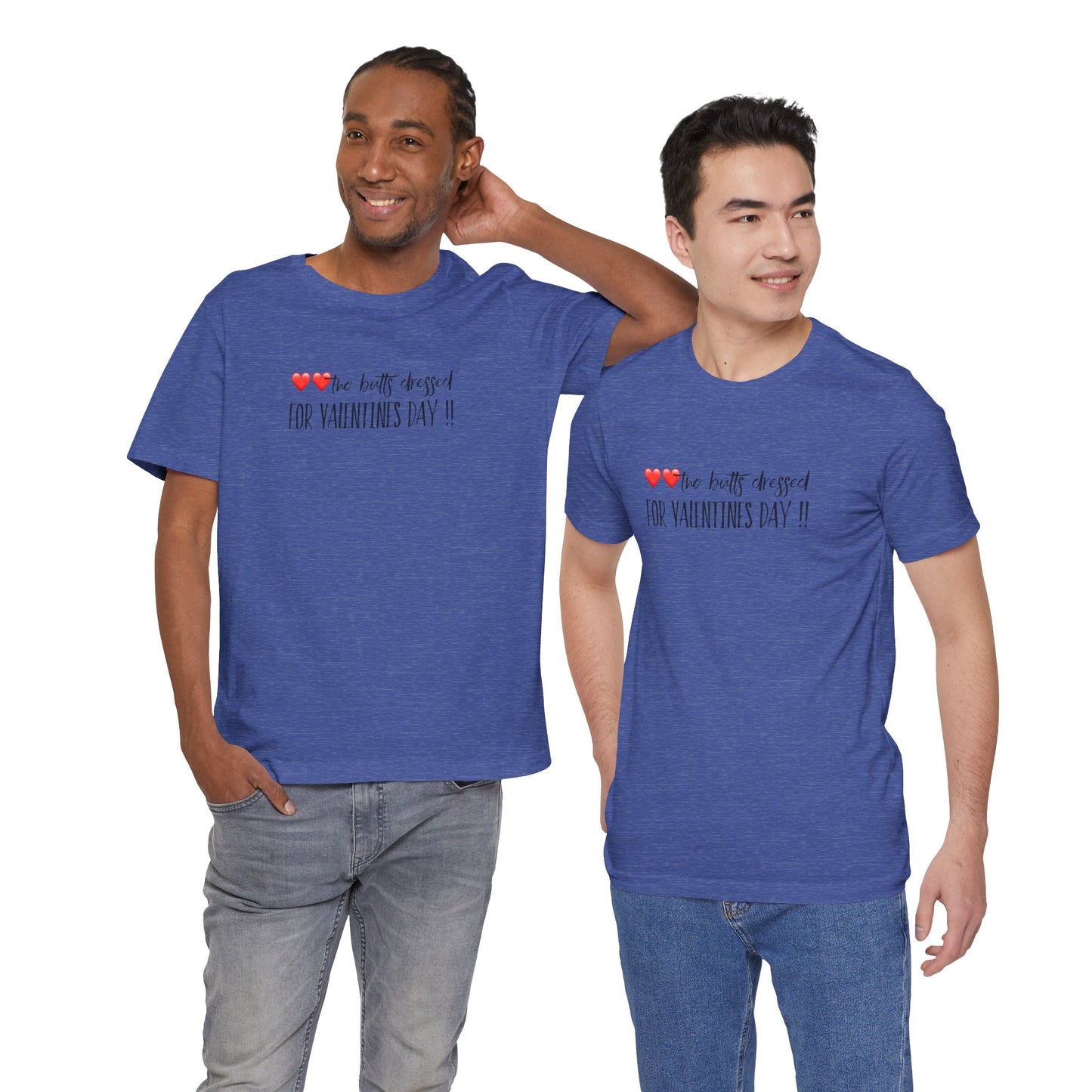 Valentine’s Day Tee - "Two Hearts Dressed For Valentine’s Day"