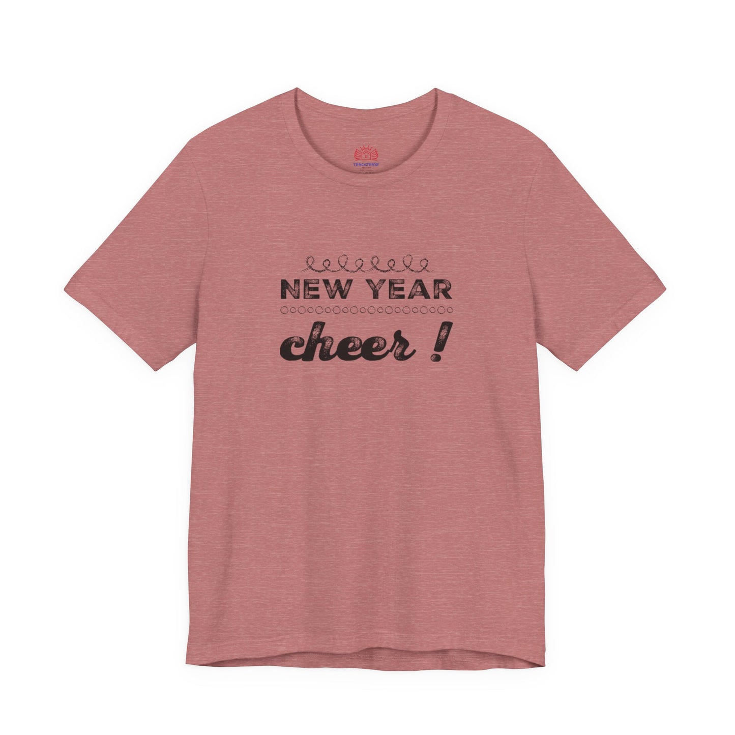 New Year Cheer T-Shirt — Retro Script Holiday Celebration Tee