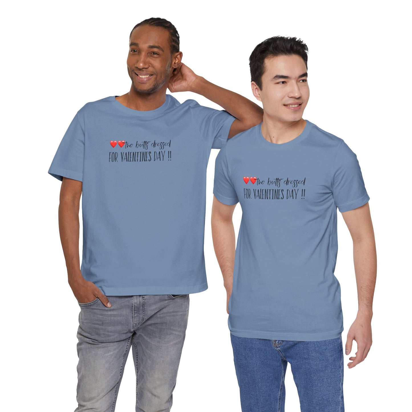 Valentine’s Day Tee - "Two Hearts Dressed For Valentine’s Day"