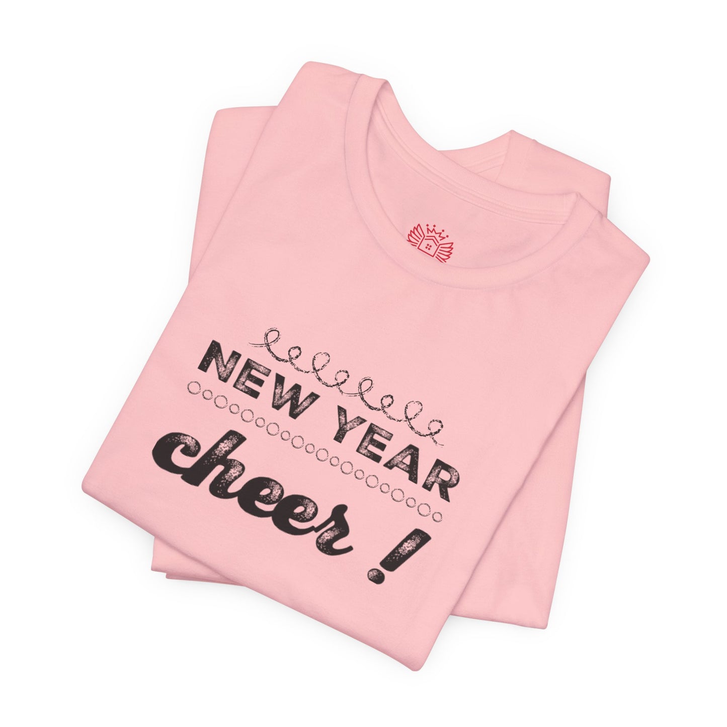 New Year Cheer T-Shirt — Retro Script Holiday Celebration Tee