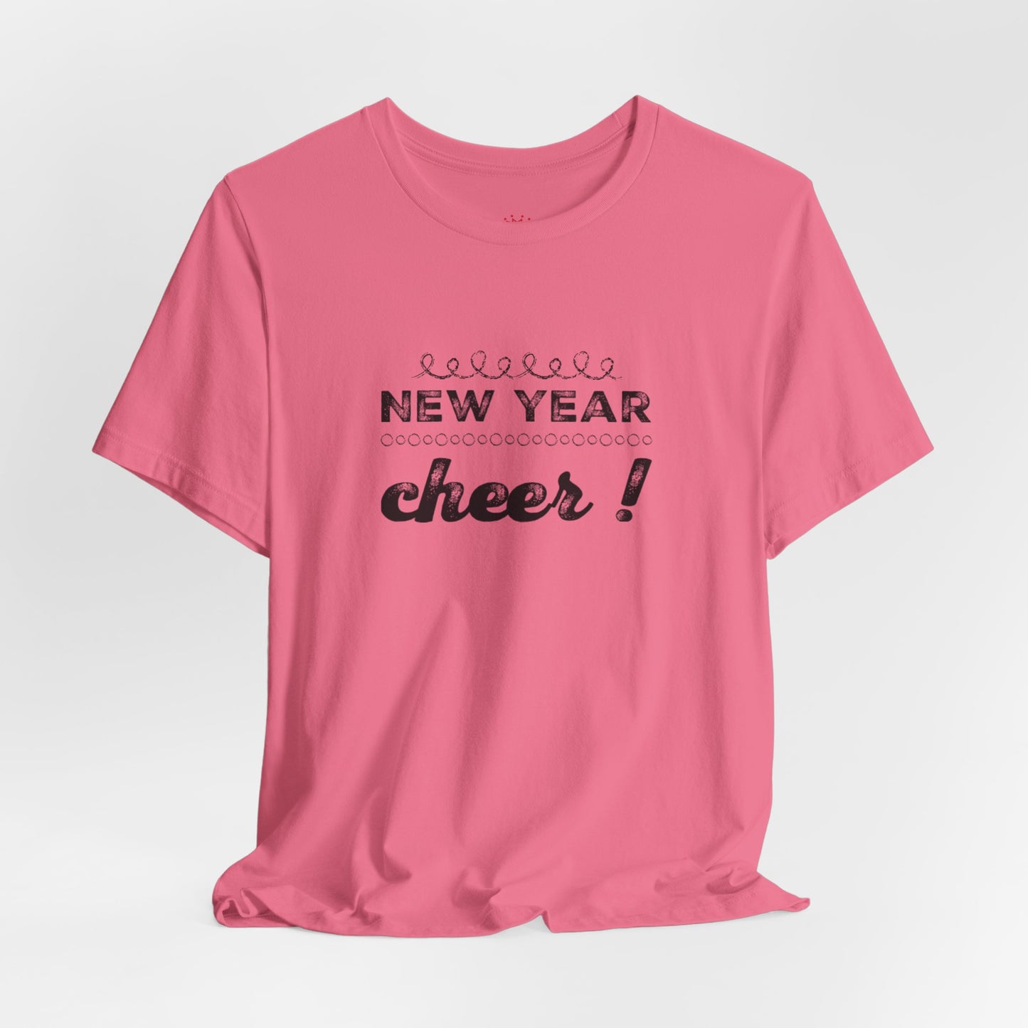 New Year Cheer T-Shirt — Retro Script Holiday Celebration Tee