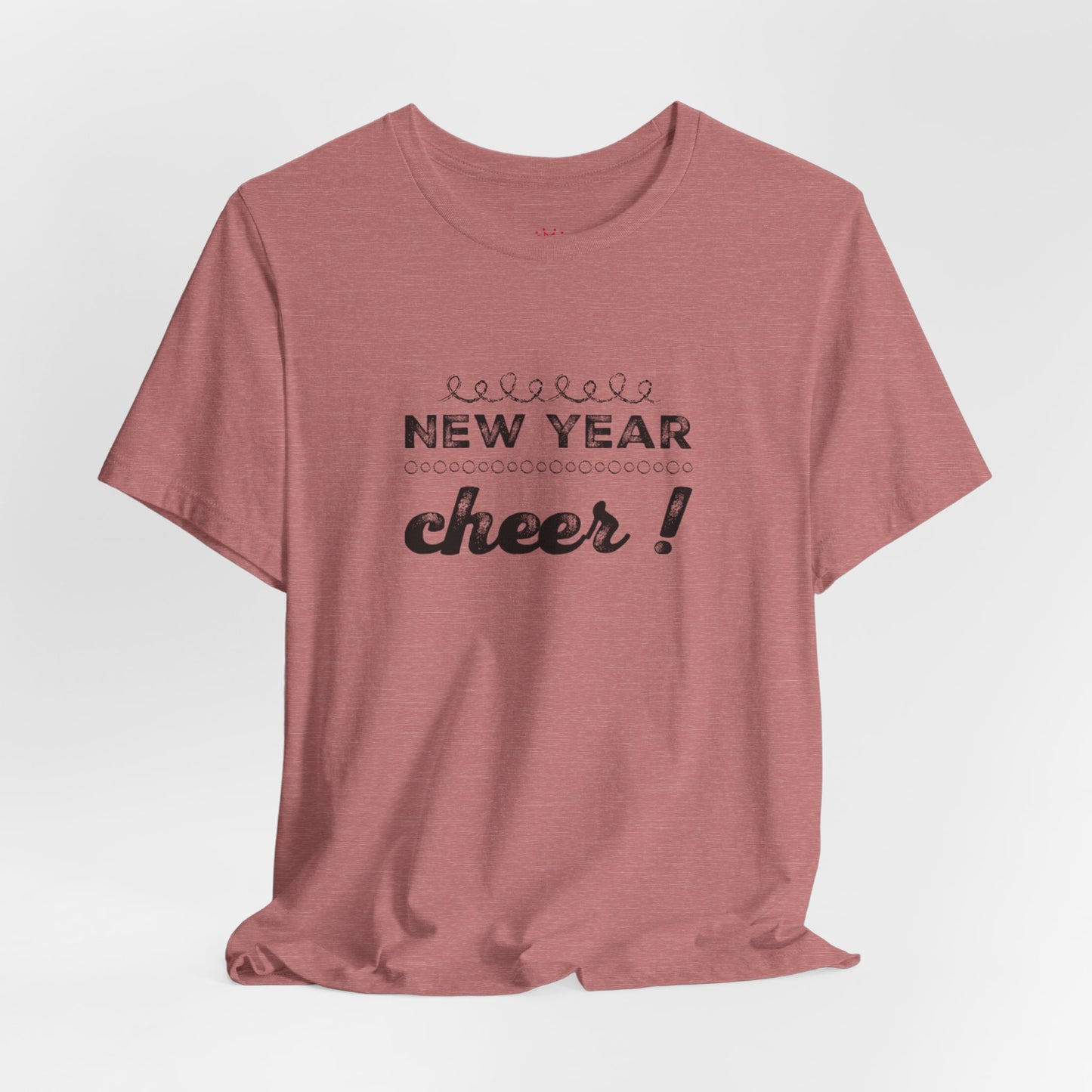 New Year Cheer T-Shirt — Retro Script Holiday Celebration Tee