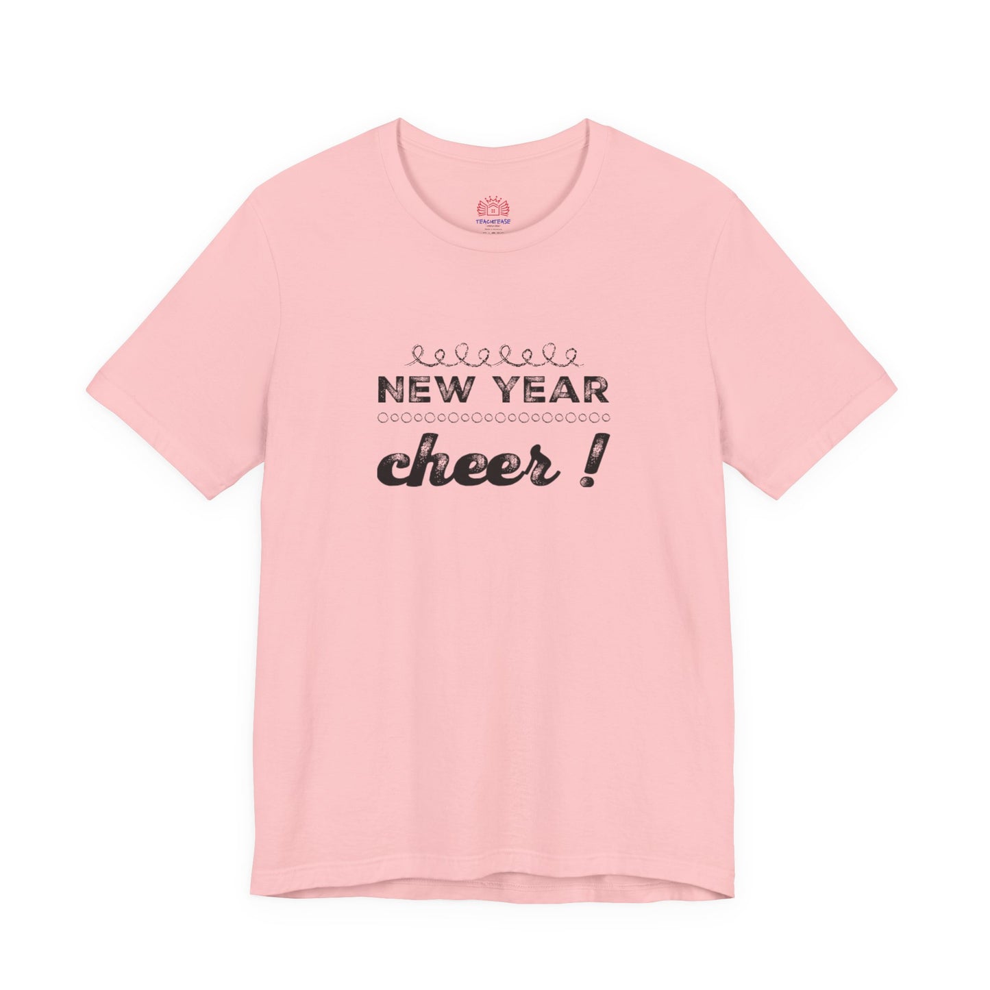 New Year Cheer T-Shirt — Retro Script Holiday Celebration Tee