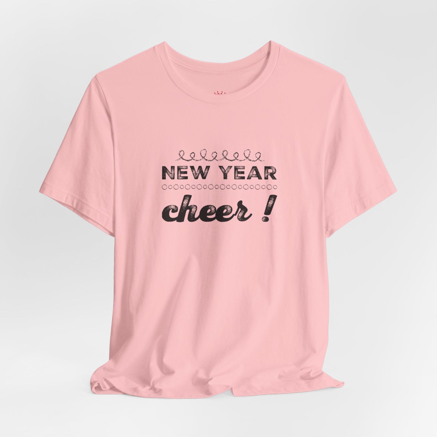 New Year Cheer T-Shirt — Retro Script Holiday Celebration Tee