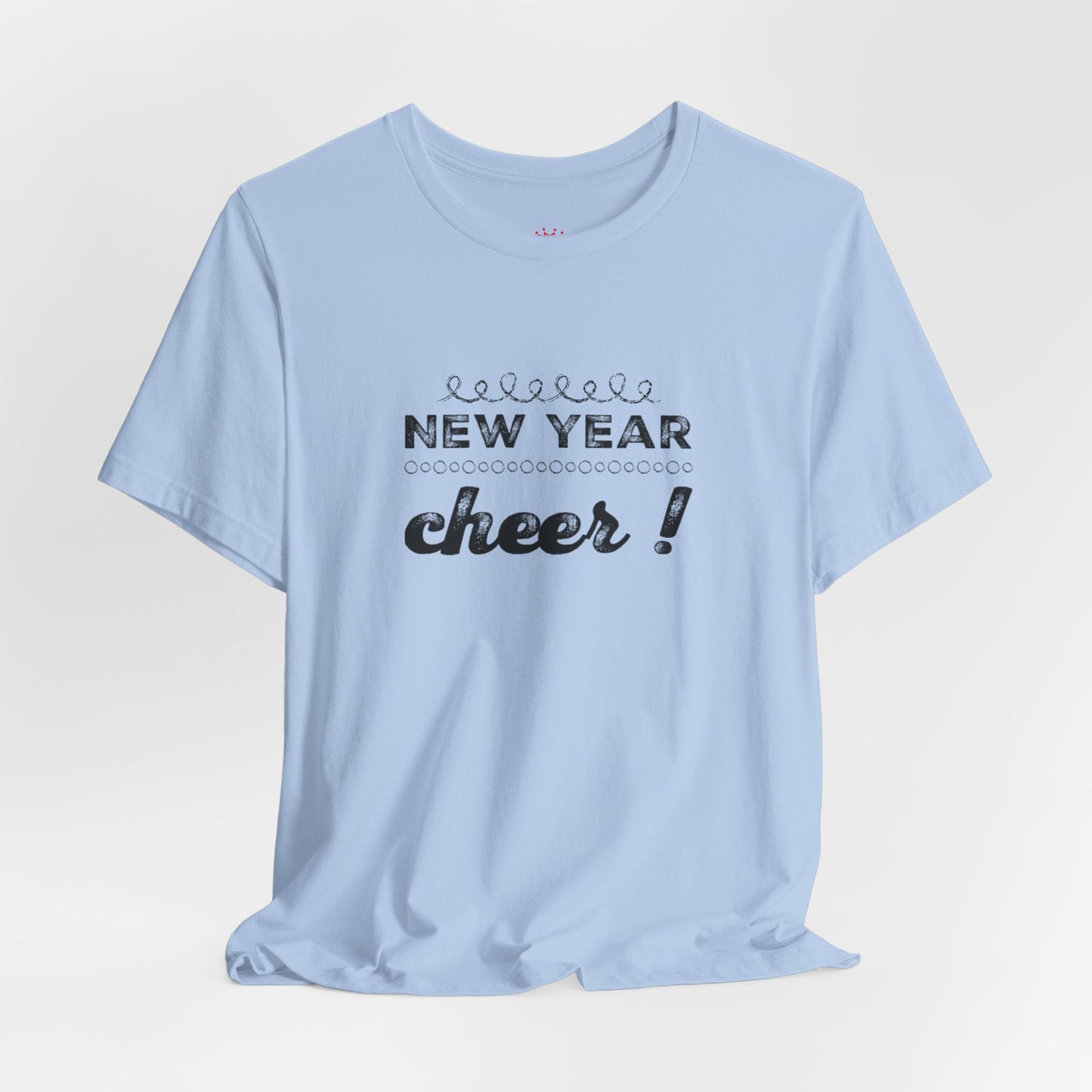 New Year Cheer T-Shirt — Retro Script Holiday Celebration Tee