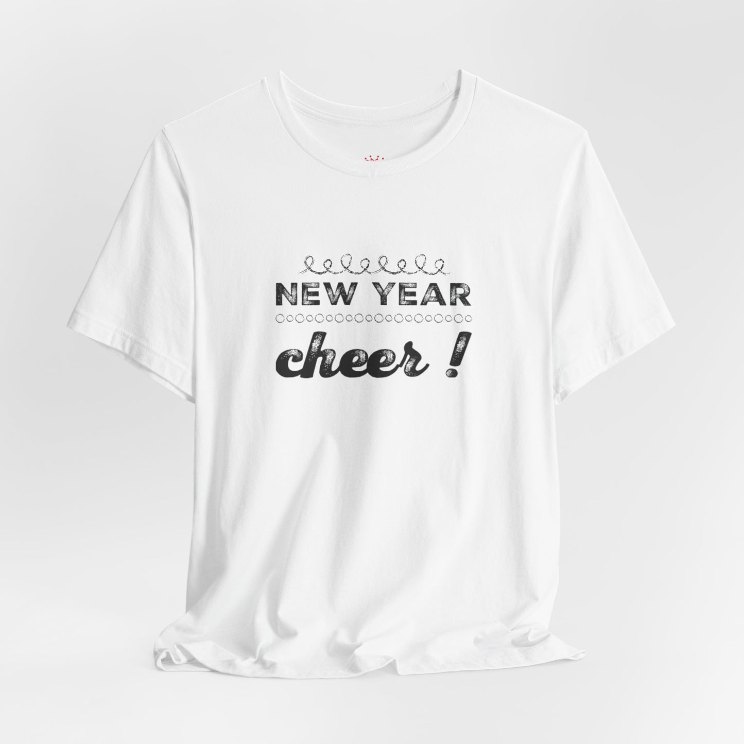 New Year Cheer T-Shirt — Retro Script Holiday Celebration Tee