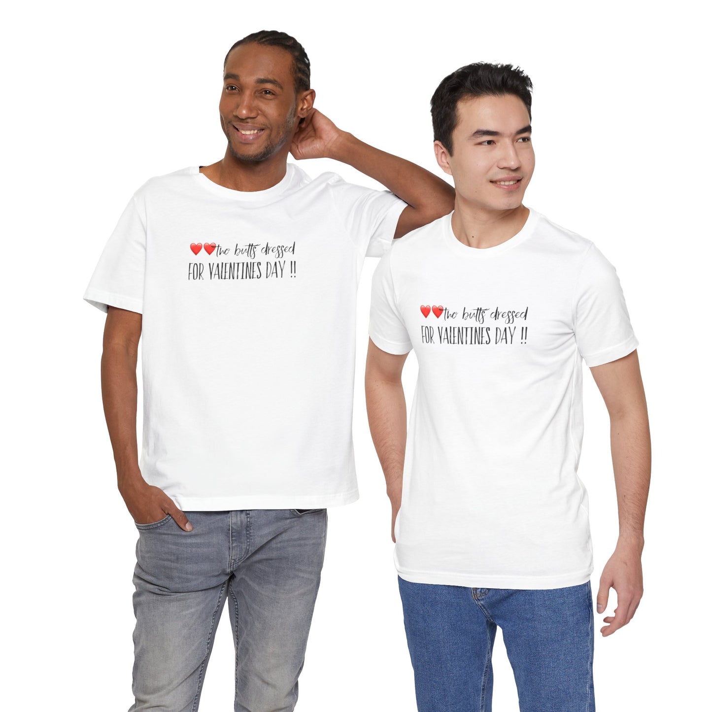 Valentine’s Day Tee - "Two Hearts Dressed For Valentine’s Day"