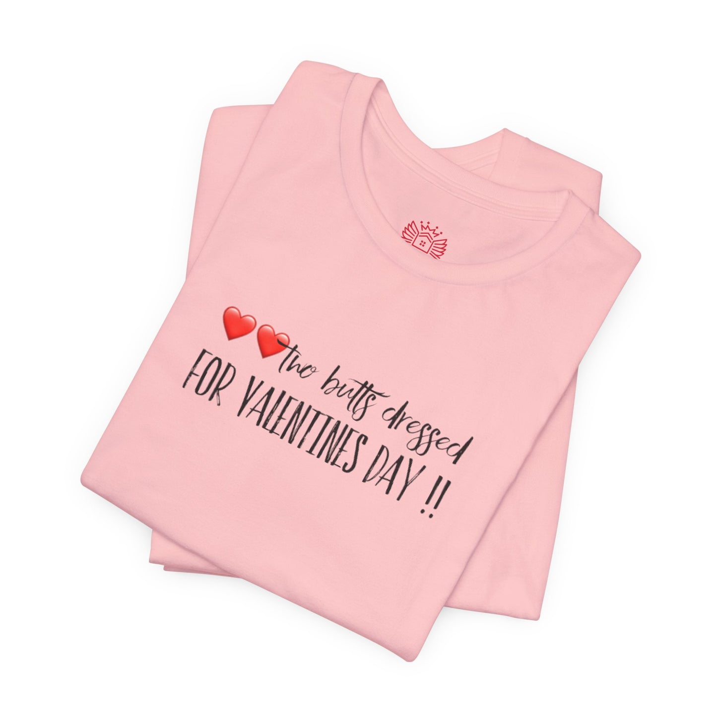 Valentine’s Day Tee - "Two Hearts Dressed For Valentine’s Day"