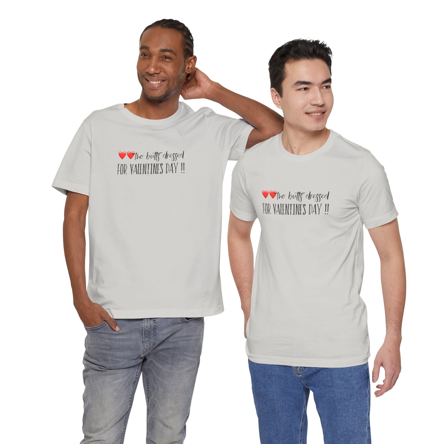 Valentine’s Day Tee - "Two Hearts Dressed For Valentine’s Day"
